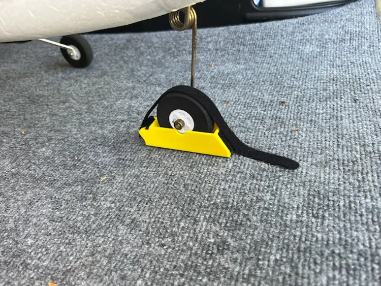 Medium RC Airplane Wheel Chocks with Hook and Loop Straps