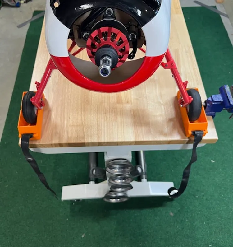 Large RC Airplane Wheel Chocks with Hook and Loop Straps